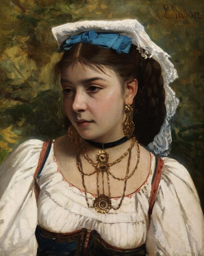 Retrato de una joven italiana de Leonardo Gasser